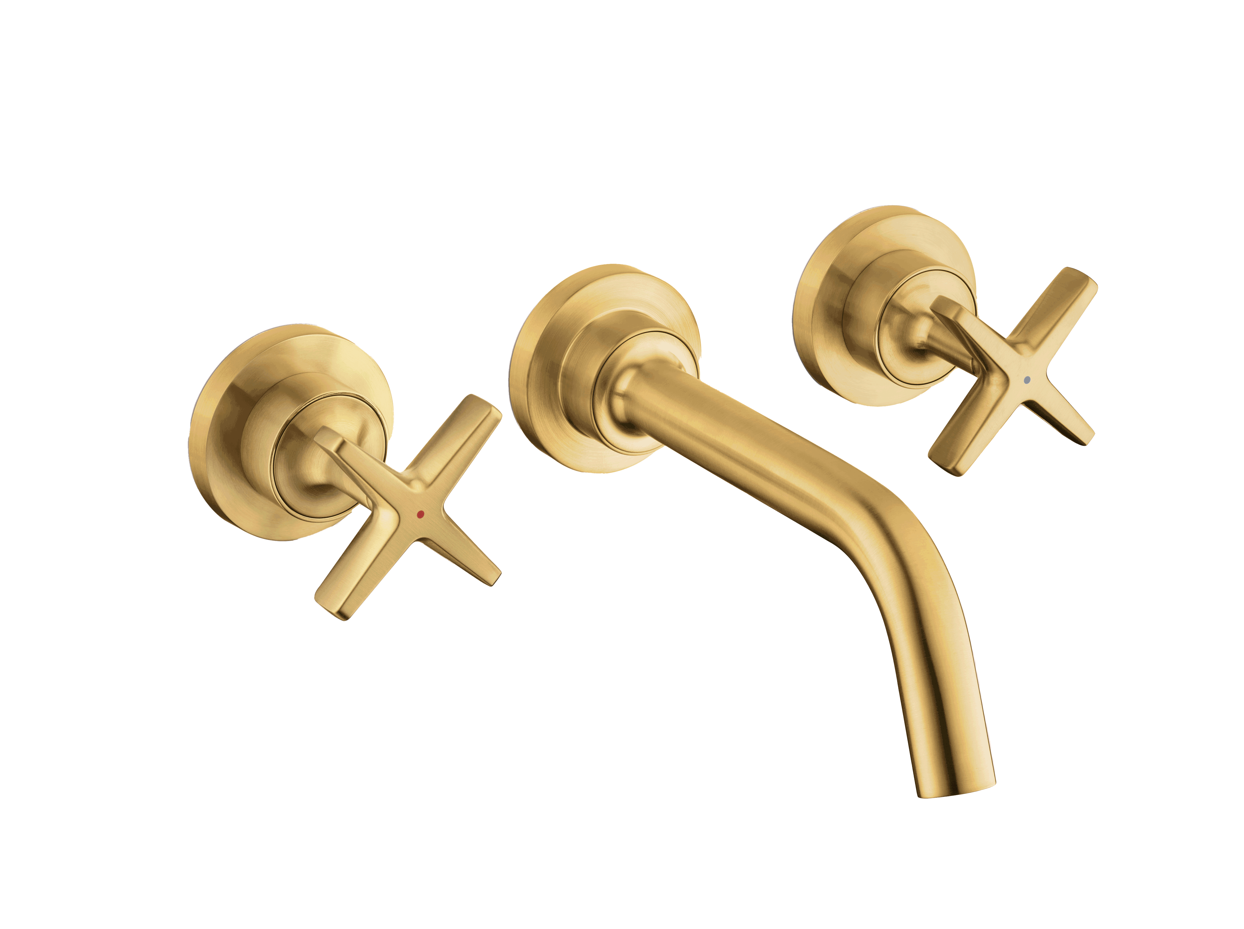 包含三个雅生奇特里奥系列的组件混搭，呈现拉丝金色外观。