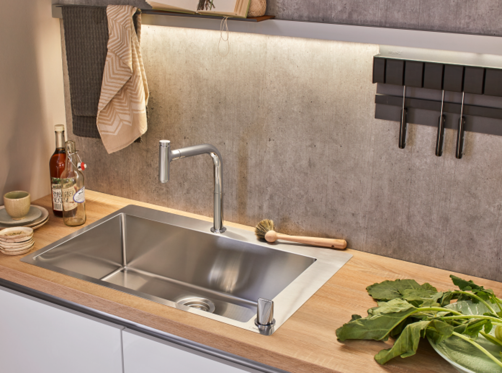 小面积厨房的水槽组合