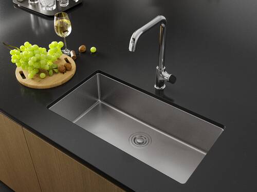 Modern kitchen faucet by hansgrohe.