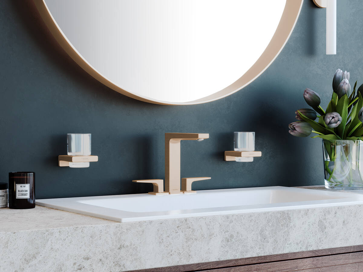 Addstoris 配件：汉斯格雅的刷牙杯。