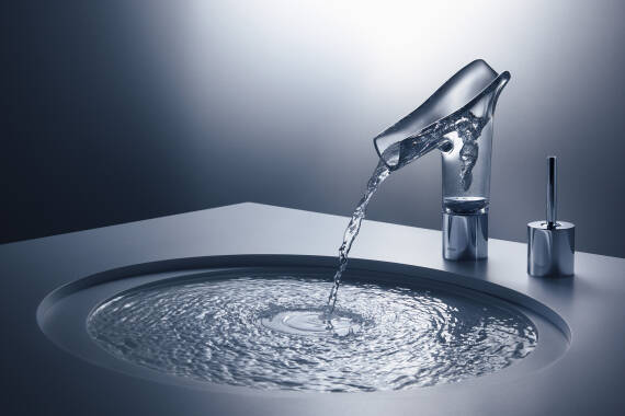 雅生斯达克 V 双手柄龙头，抛光镀铬