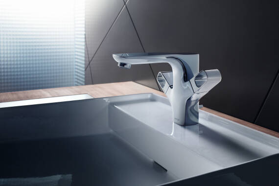 雅生奥奇拉双手柄台盆龙头