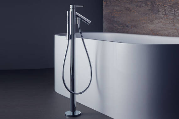 雅生斯达克落地式单把手浴缸龙头