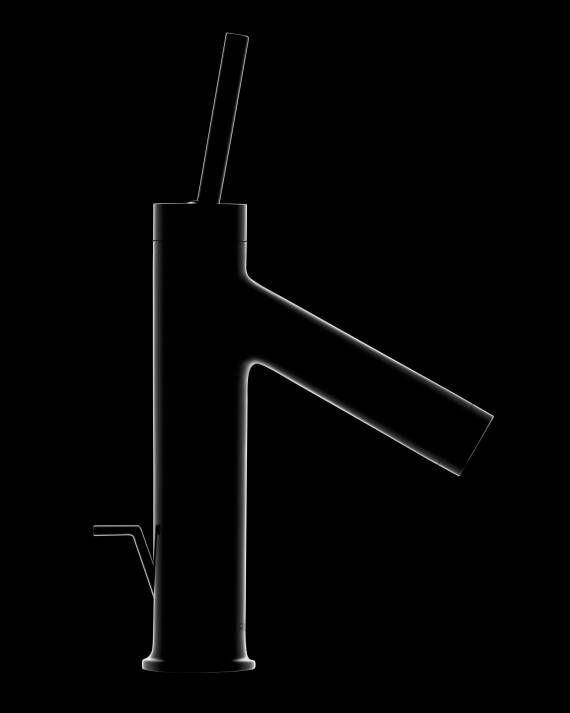 浴室设计的原型。简约设计的龙头雅生斯达克。