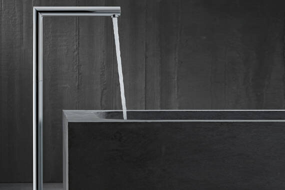 雅生欧诺落地式浴缸龙头——方形