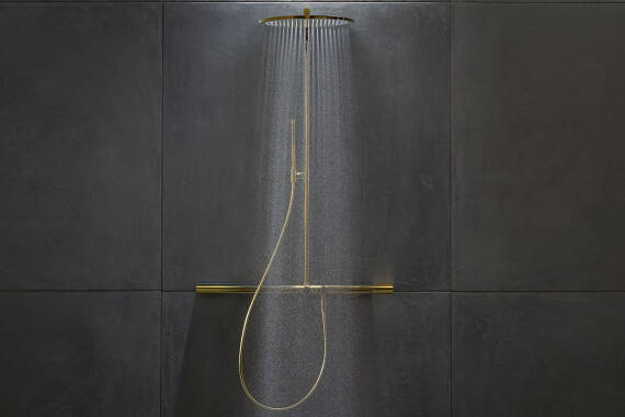 雅生淋浴管 800 搭配明装恒温器