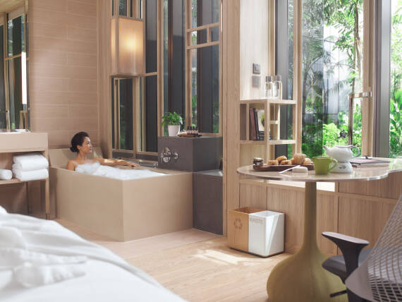 如家般温馨的奢华套房。