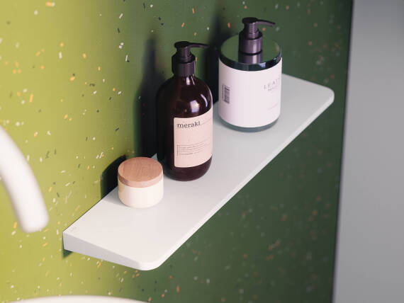 前卫白表面的雅生雅生通用圆形置物架