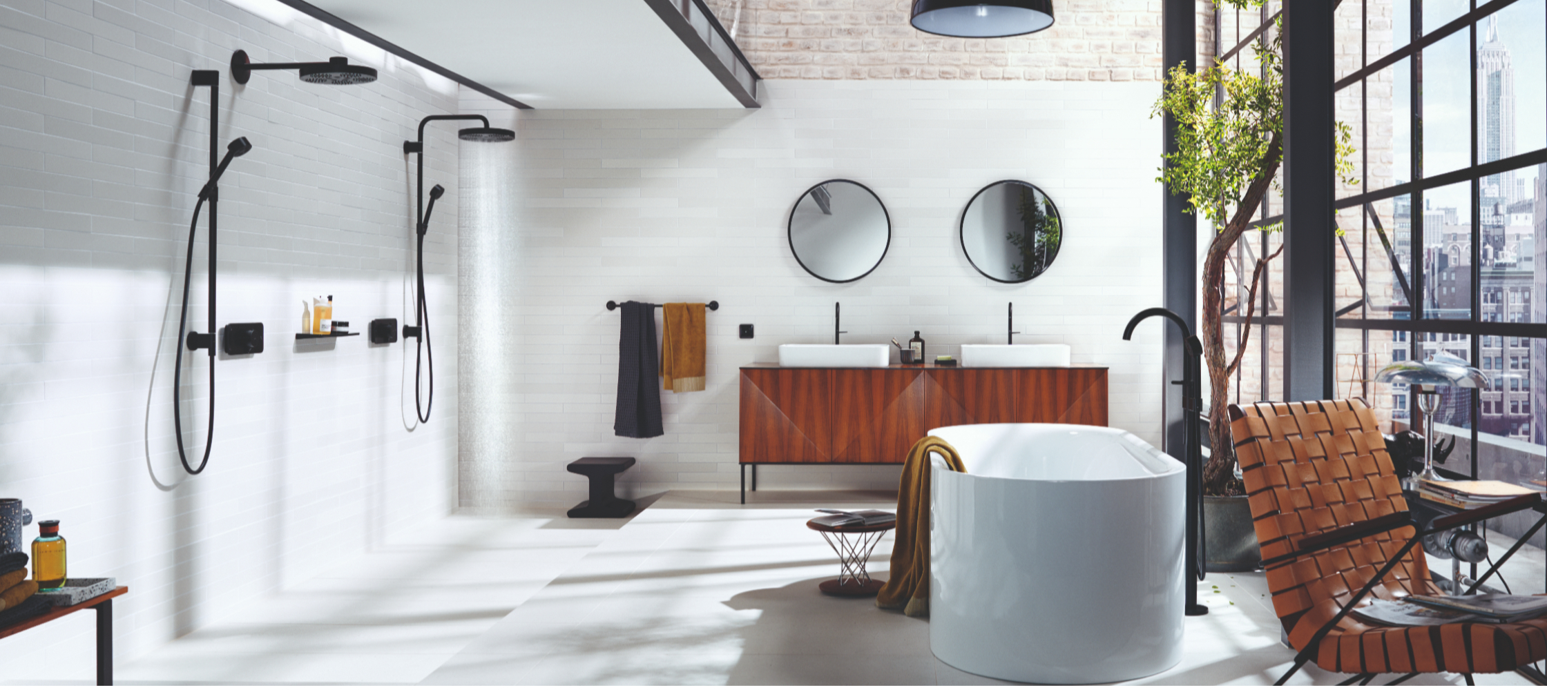 “当代工业风”雅生浴室构想。