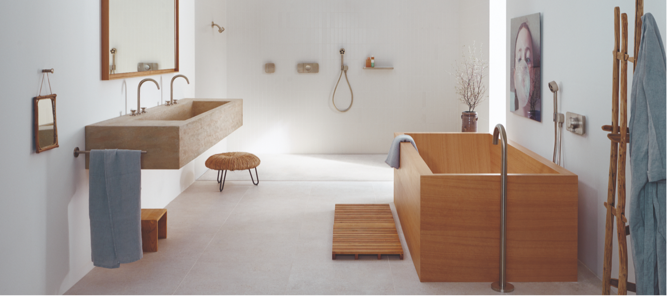 雅生“现代简约风”浴室构想。