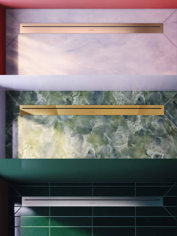 具有不同表面的雅生排水系统