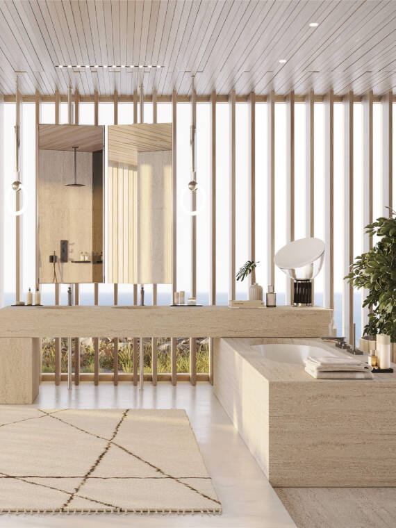 亲近自然的度假屋——安东尼奥·奇特里奥浴室方案