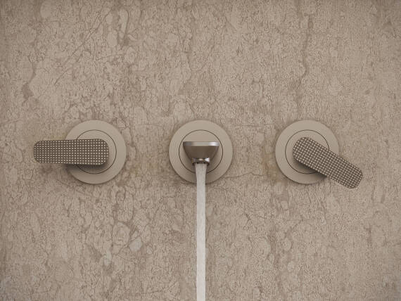 雅生奇特里奥 C 浴室系列 3 孔式台盆龙头特写