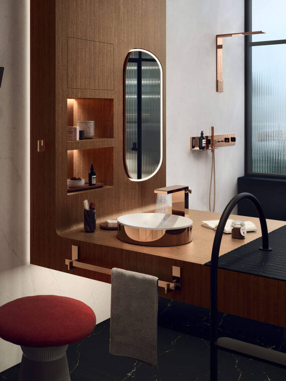 Ushi Tamborriello 与雅生联手打造的浴室设计理念“格雷特与汉塞尔”