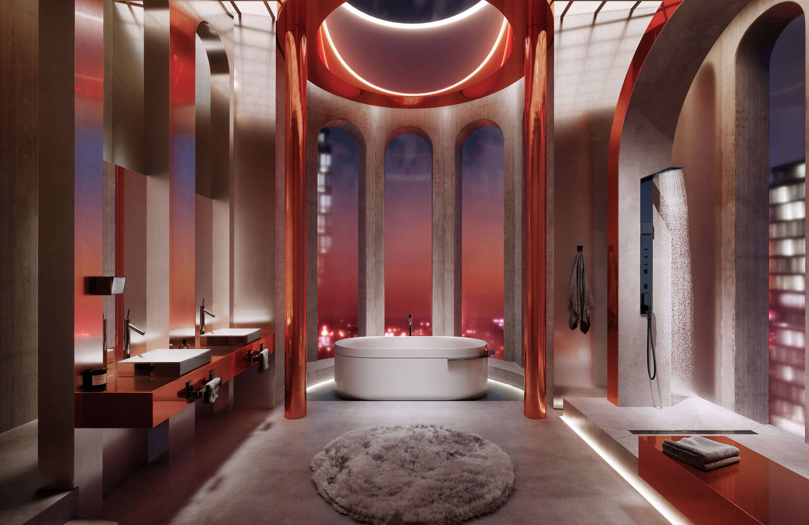 Masquespacio 浴室设计理念“乌托邦之梦”图片