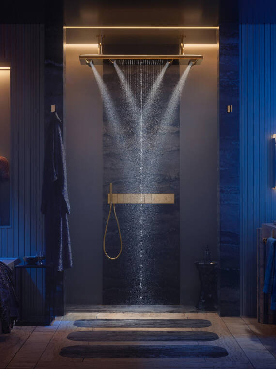 配有雅生 Edge 系列产品的 Tristan Auer 的浴室方案。