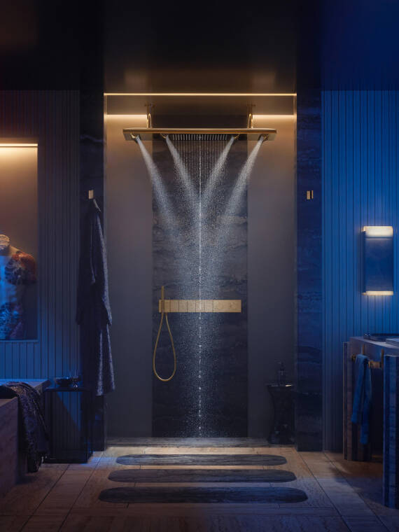 配有雅生玛颂系列产品的 Tristan Auer 的浴室方案的照片。