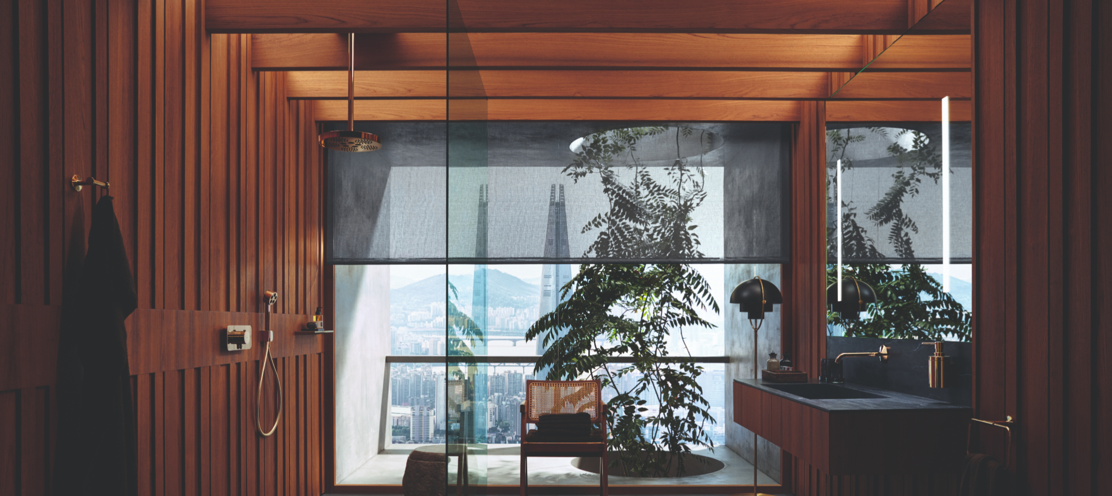 “国际优雅风”雅生浴室构想。