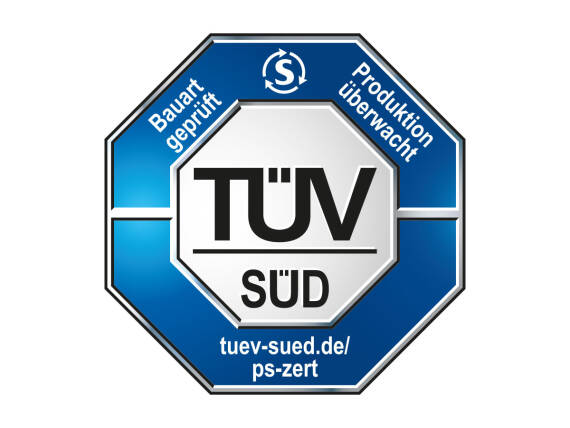 测试获准的TÜV SÜD密封安全，生产监督。
