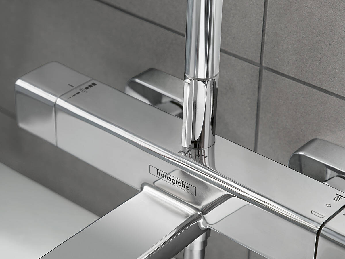 汉斯格雅恒温配有安全功能。