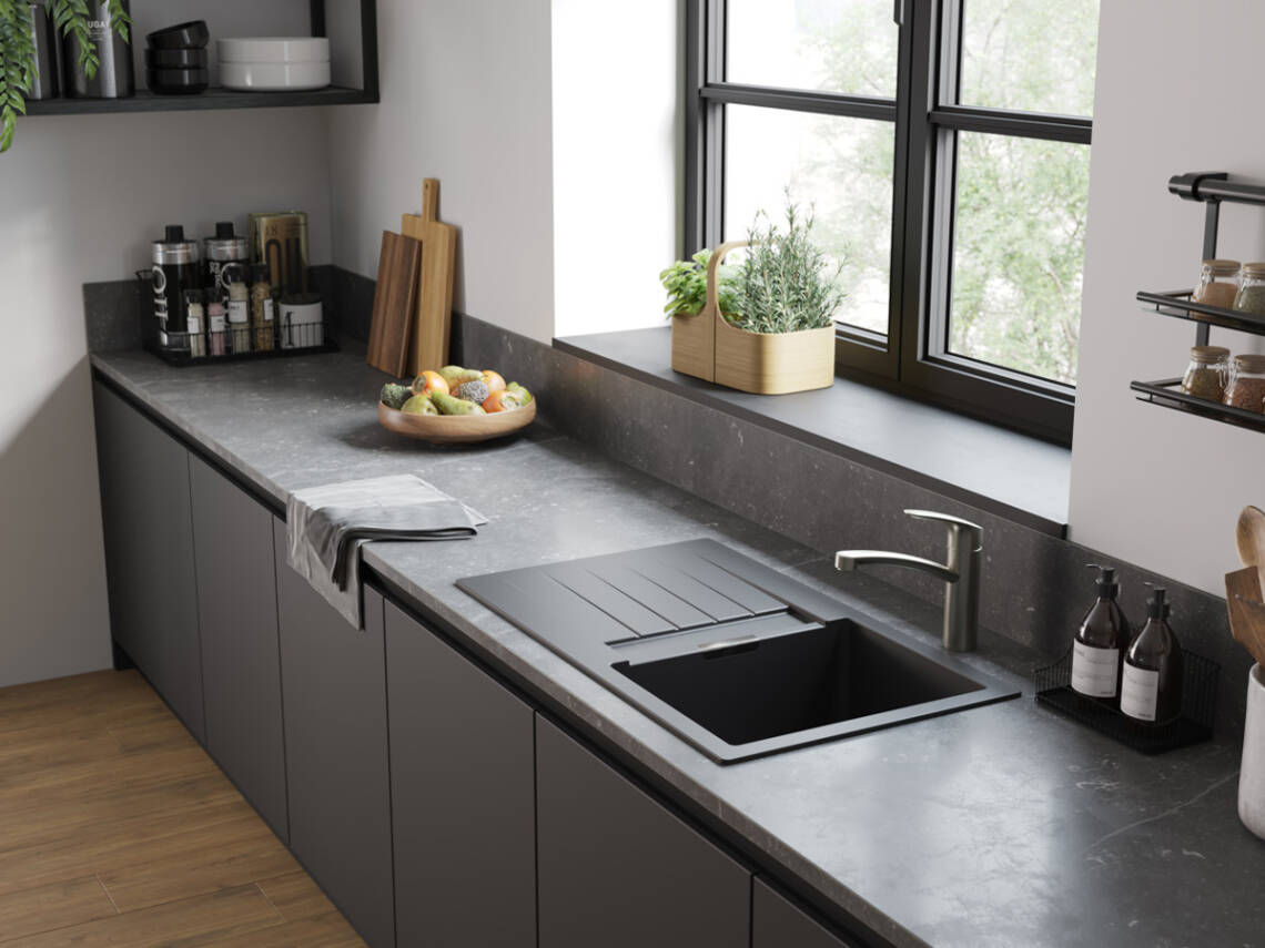 福柯斯 M41 与现代厨房和谐搭配。