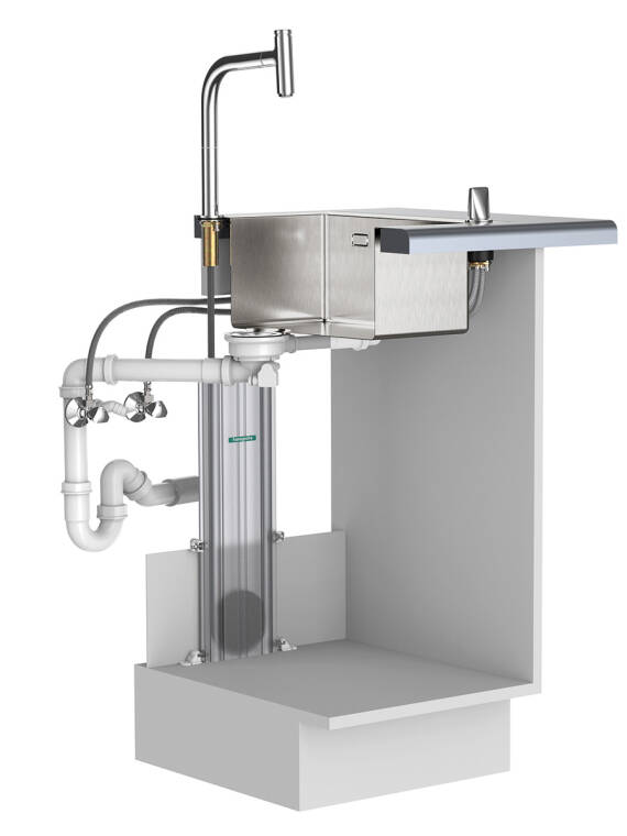 汉斯格雅水槽底柜sBox蒙太奇。