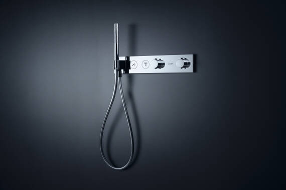 AXOR ShowerSelect thermostat module with Select technology.