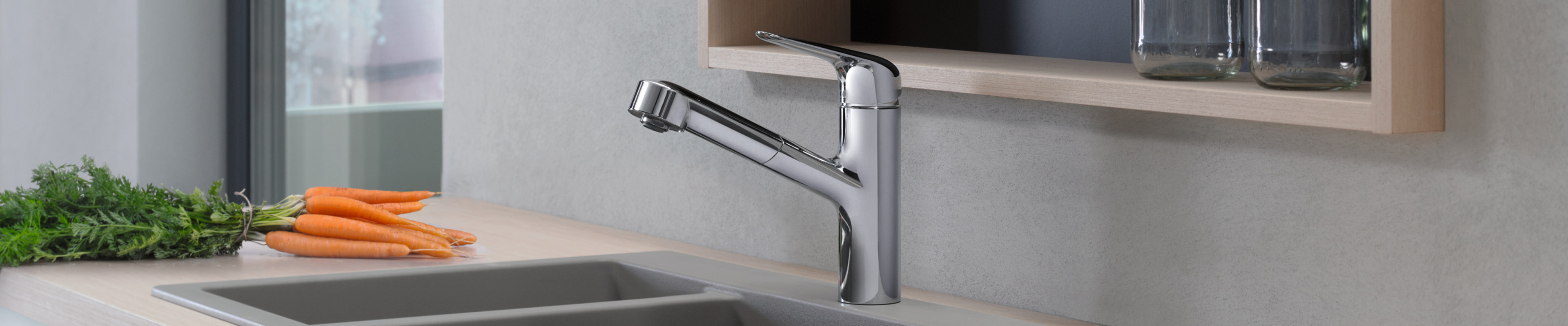 可以快速替换的汉斯格雅 M42 厨房龙头。