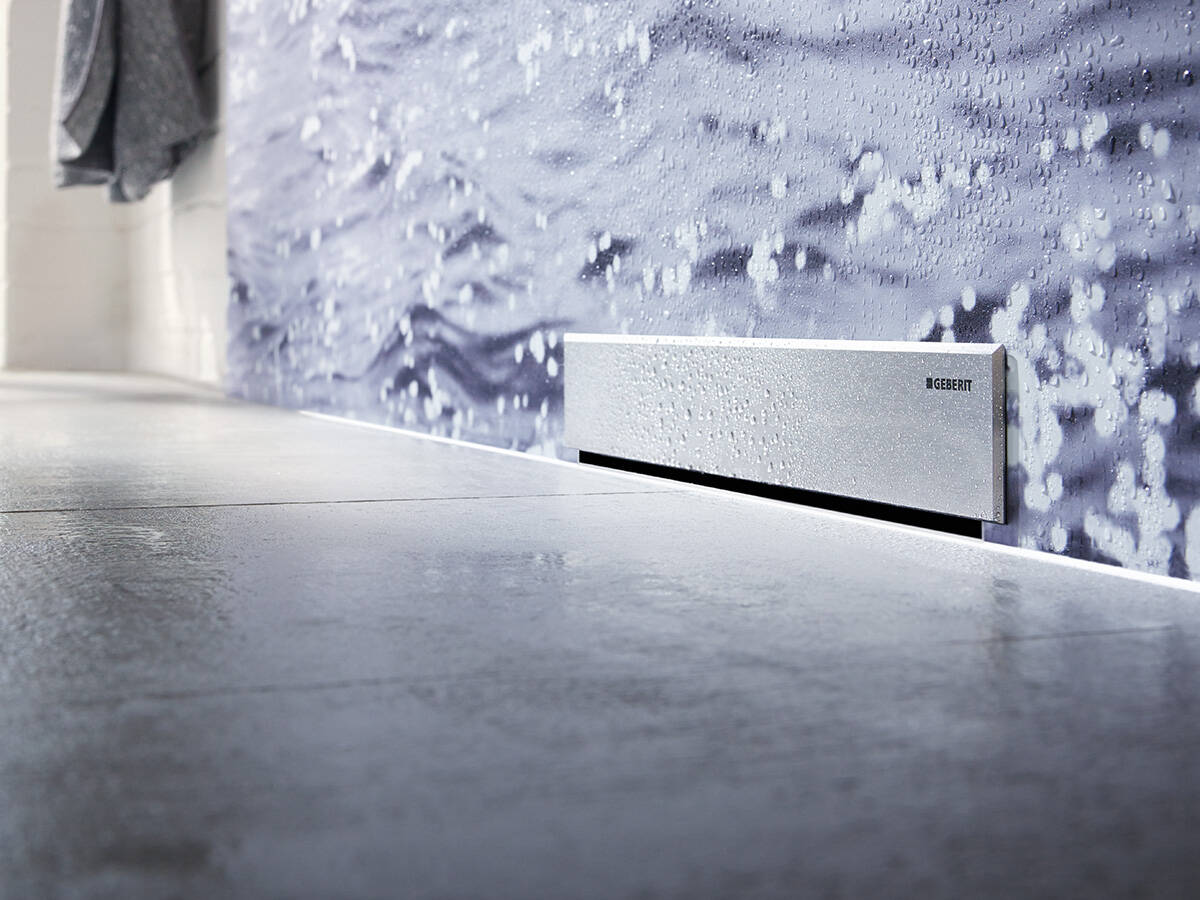 用于与地面齐平的淋浴房的 hansgrphe 排水技术。