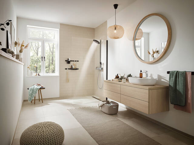 用于淋浴间的全新排列系统适合多款花洒。