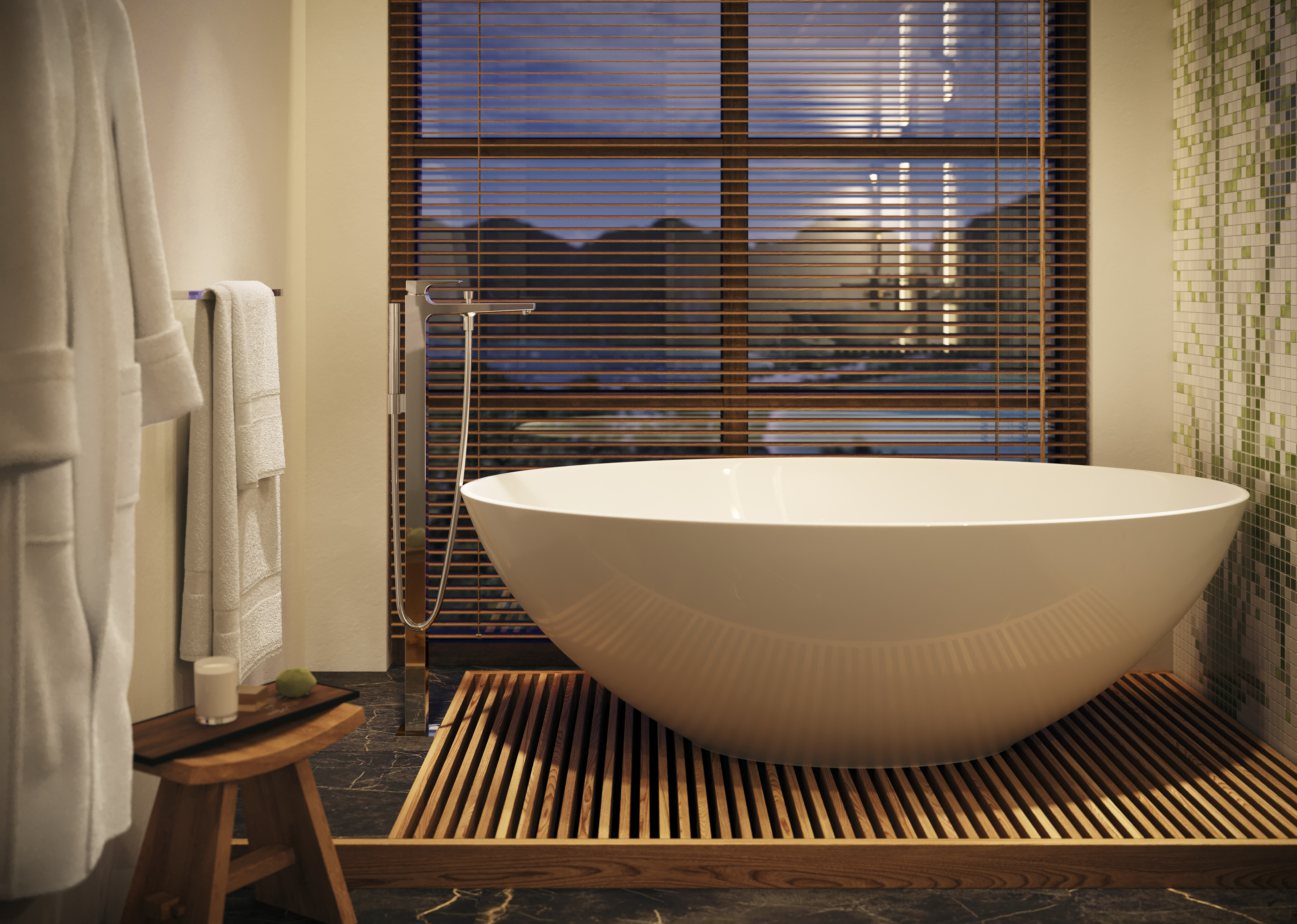 关闭：毛巾杆 1