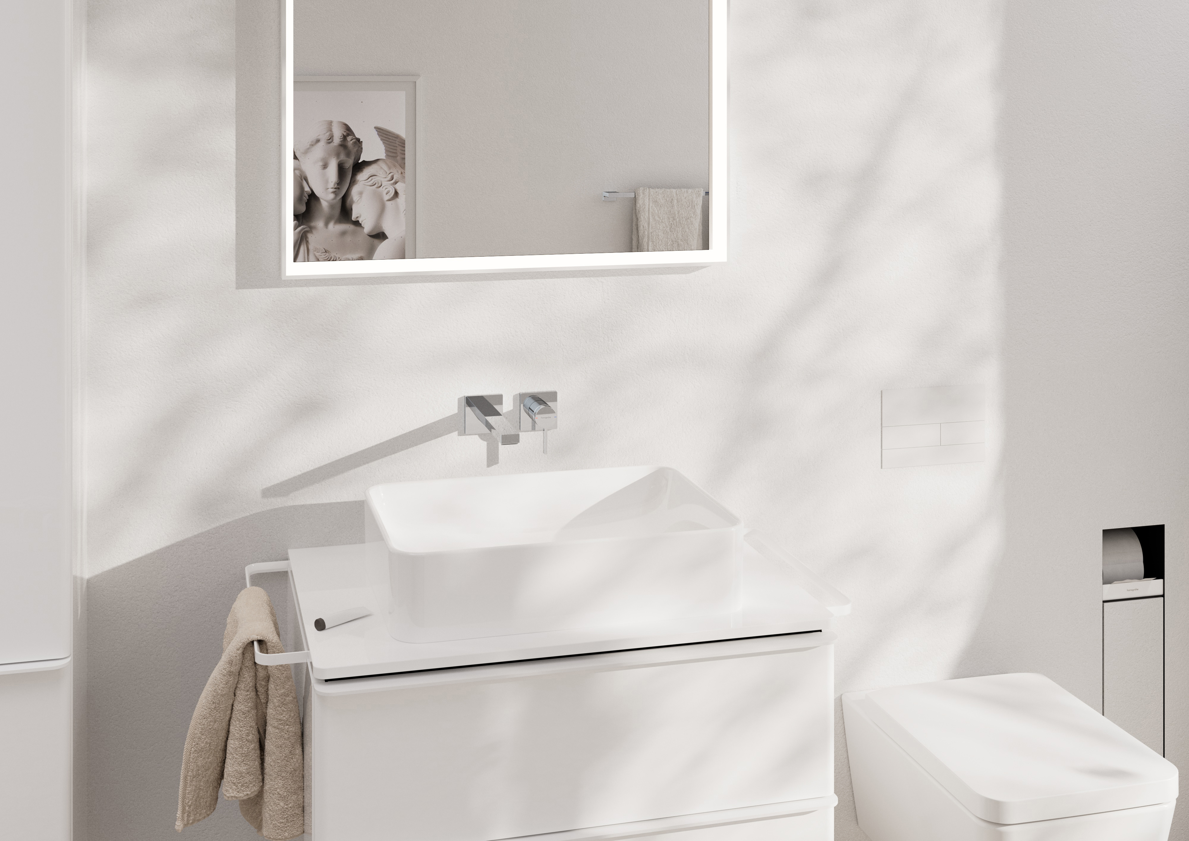 关闭：暗装墙出水单把手面盆龙头，出水嘴225mm 1