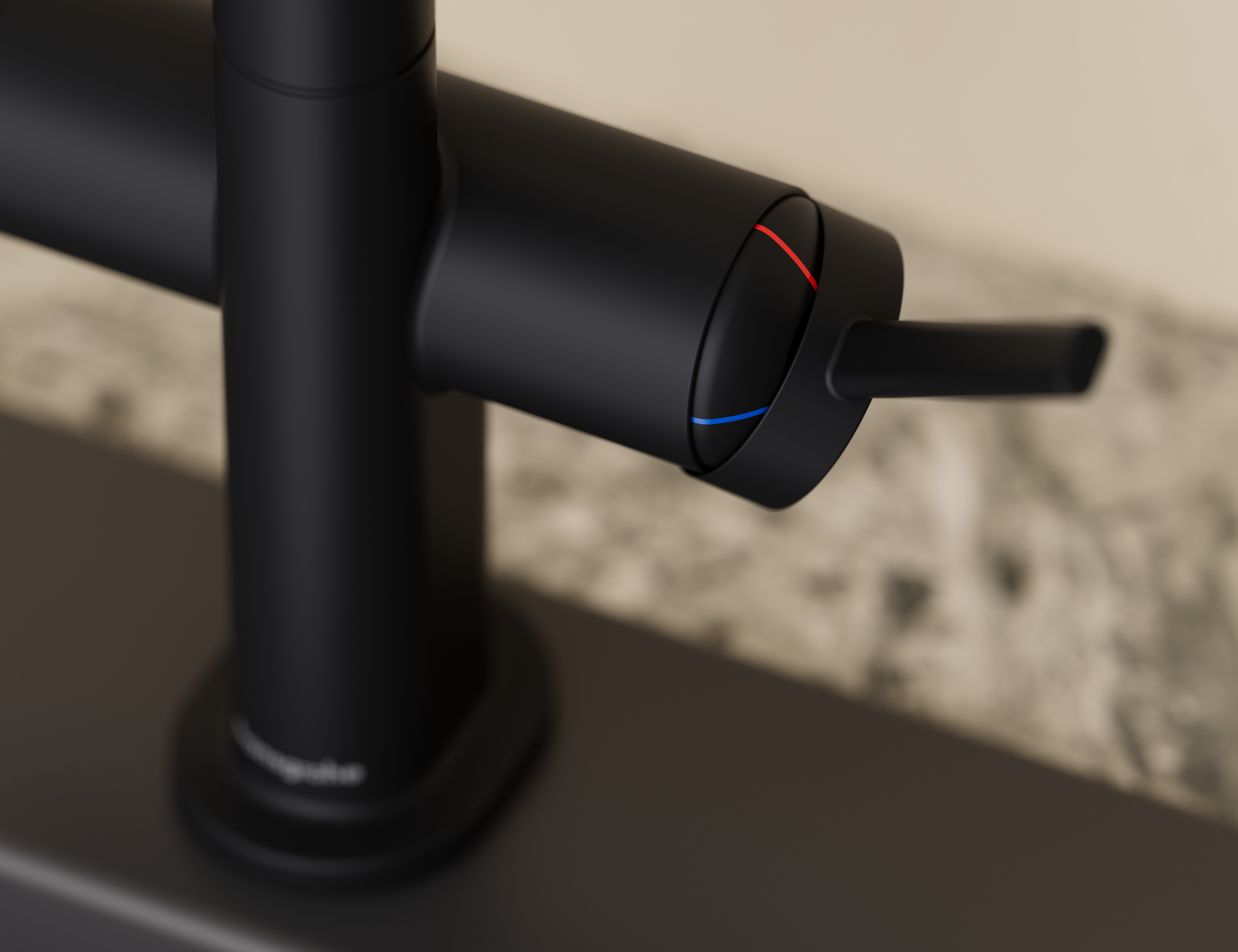 关闭：单把手厨房龙头，三种出水模式 3