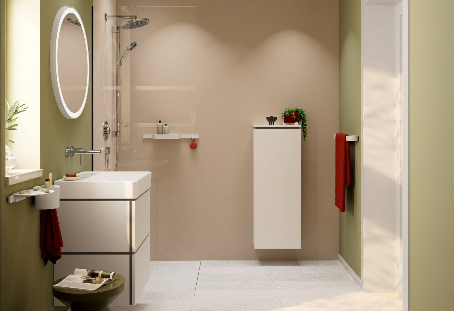 关闭：暗装墙出水单把手面盆龙头，出水嘴195mm 3