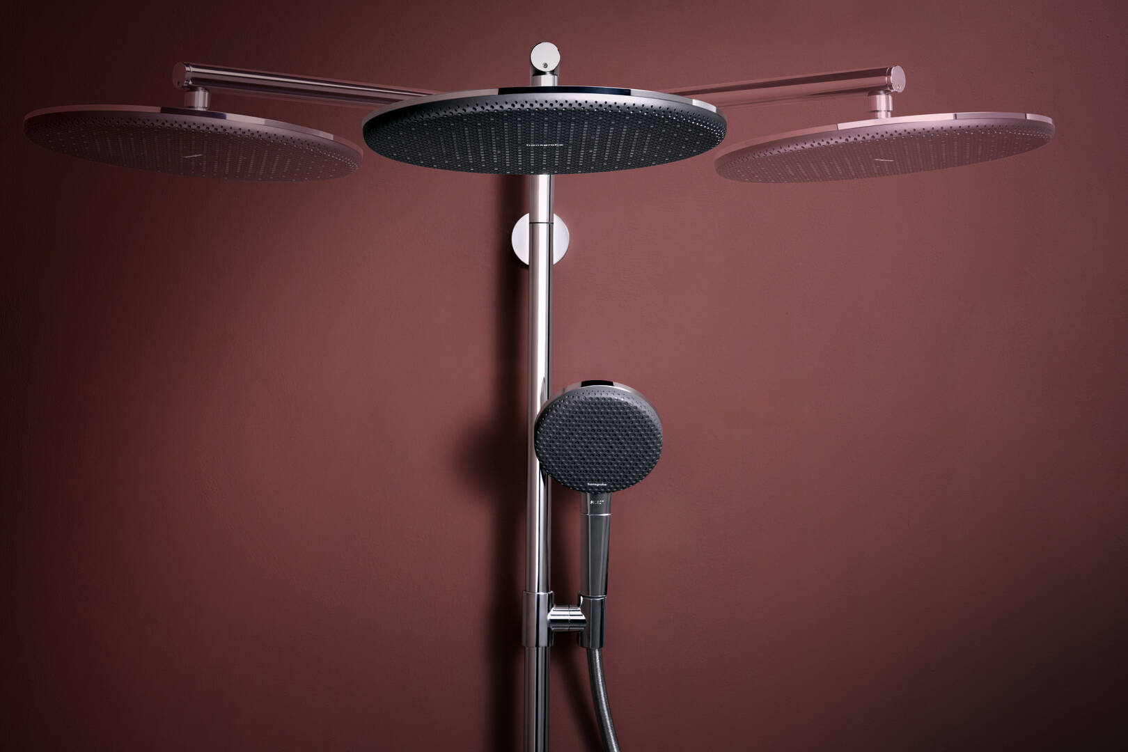 关闭：淋浴管 S 300 单速 Puro，带恒温淋浴龙头 4