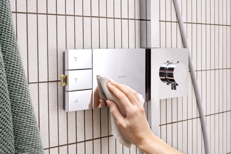 关闭：恒温淋浴管 S 300 两速，带ShowerSelect舒享版 2