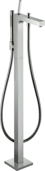 落地式单把手浴缸龙头，带摇杆把手