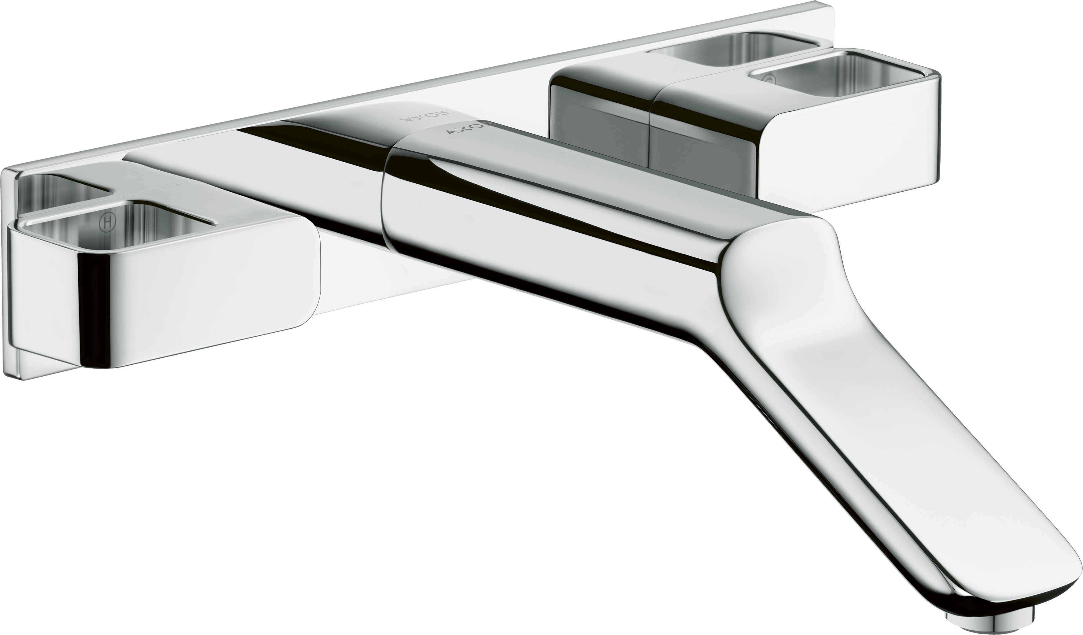 暗装墙出水三孔面盆龙头，出水嘴228mm