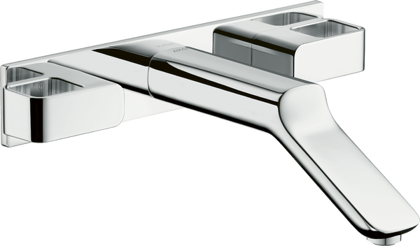 暗装墙出水三孔面盆龙头，出水嘴228mm