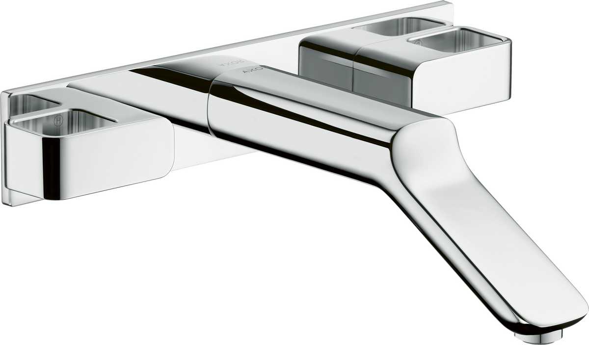 暗装墙出水三孔面盆龙头，出水嘴228mm