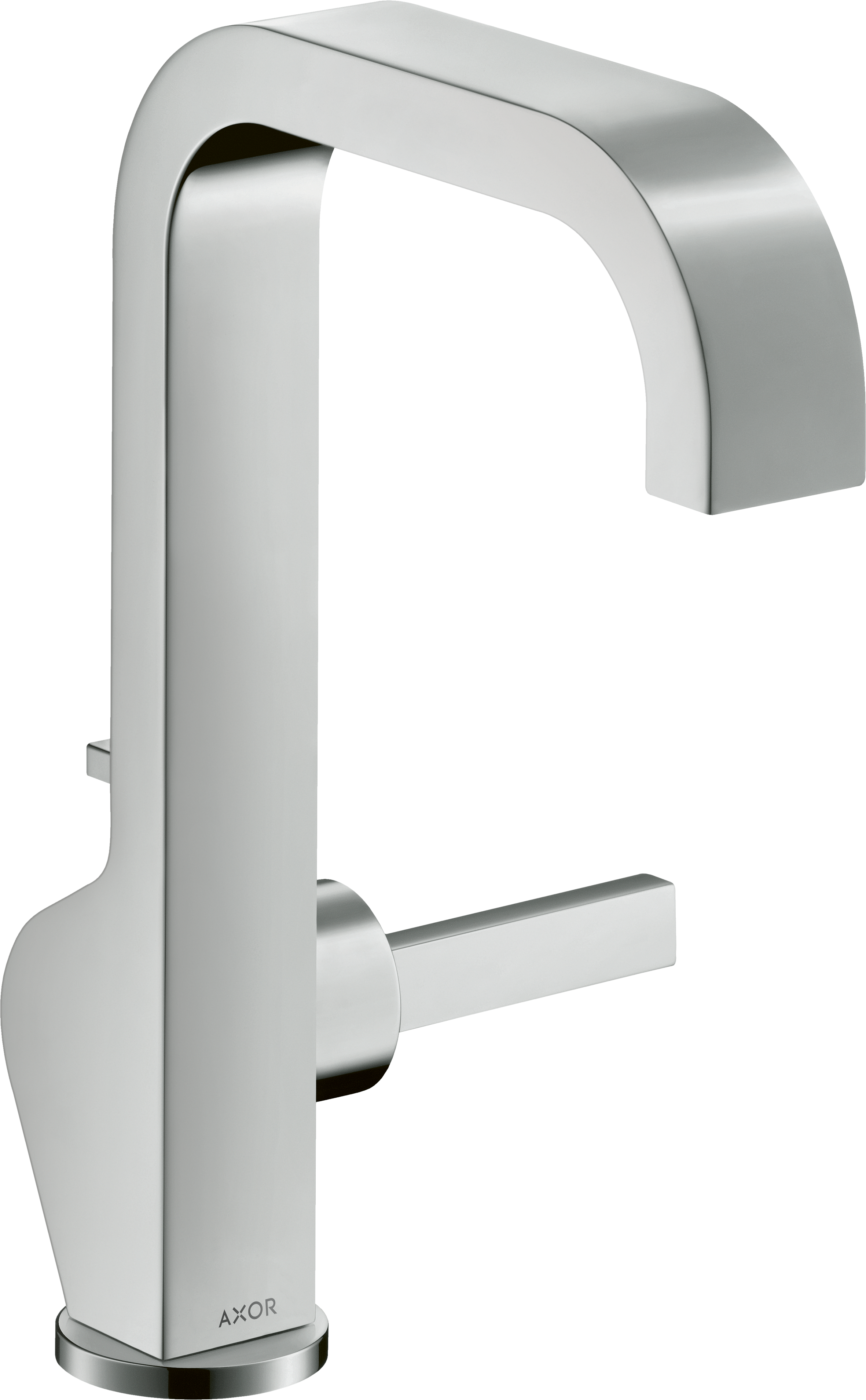 单把手面盆龙头190，带摇杆把手和提拉落水套件