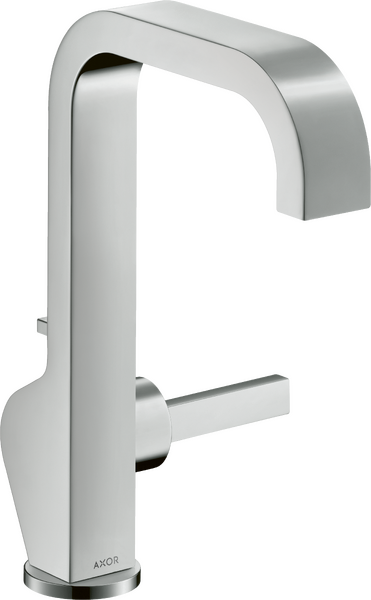 单把手面盆龙头190，带摇杆把手和提拉落水套件