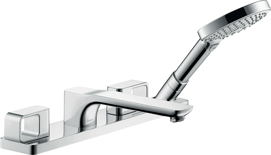 四孔翻边安装浴缸龙头