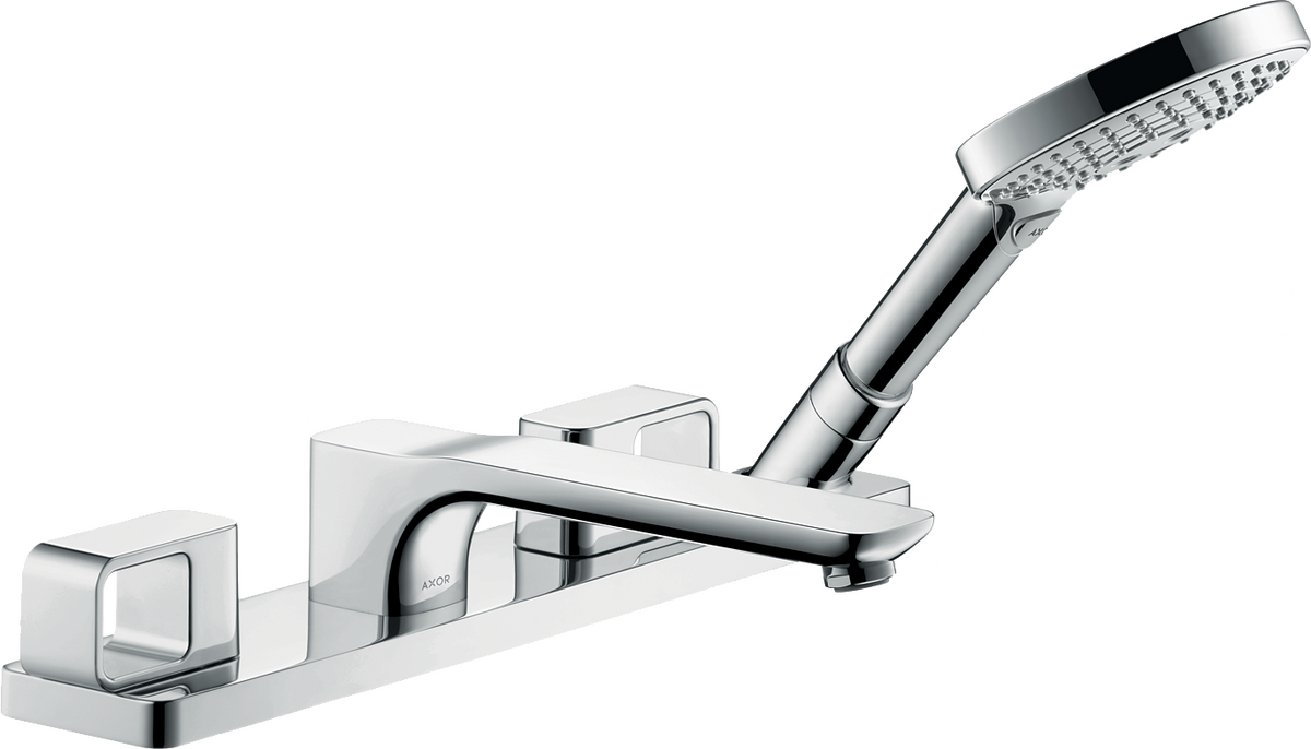 四孔翻边安装浴缸龙头