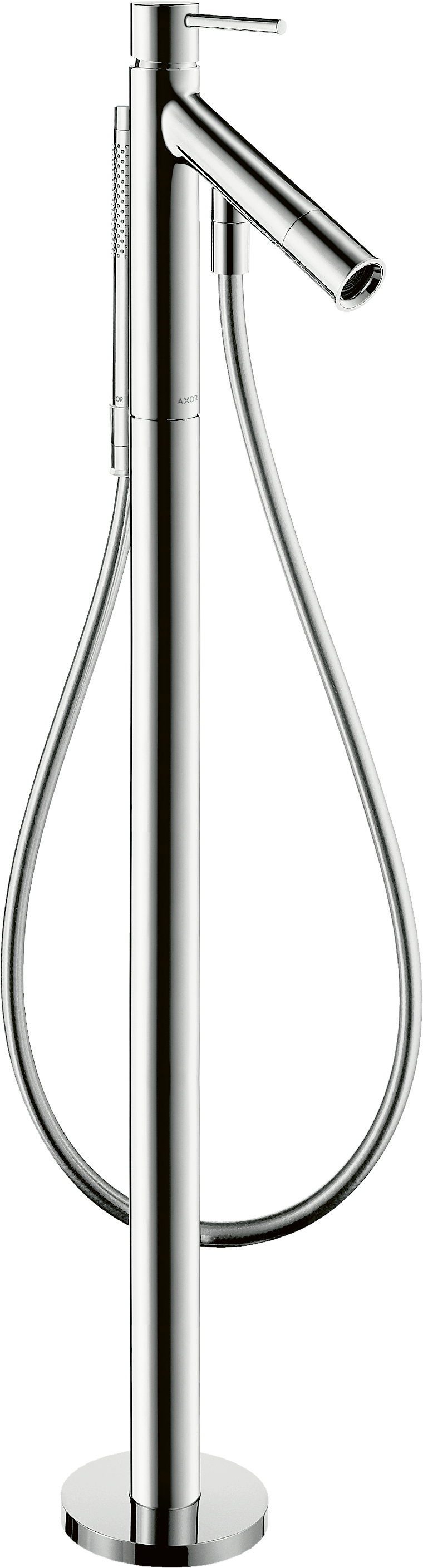 落地式单把手浴缸龙头，带一字把手