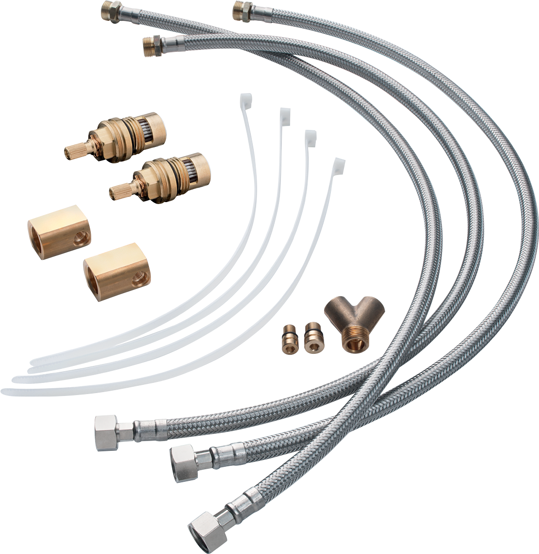 软管延长件 三孔面盆龙头