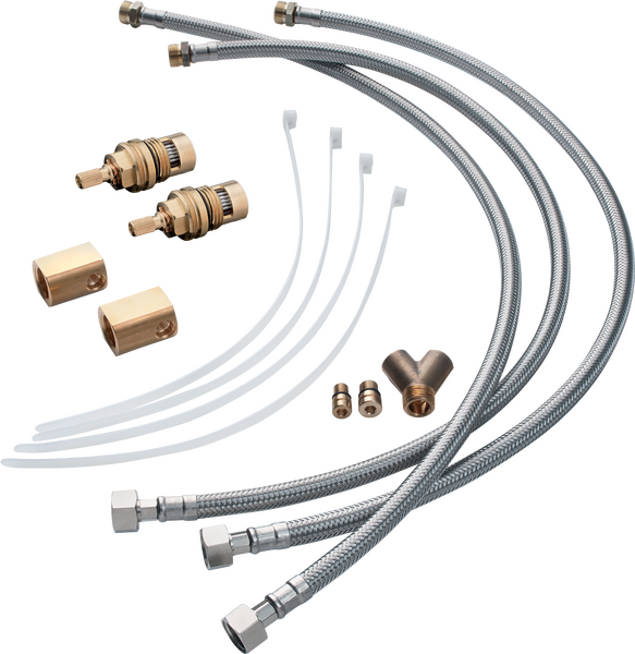 软管延长件 三孔面盆龙头