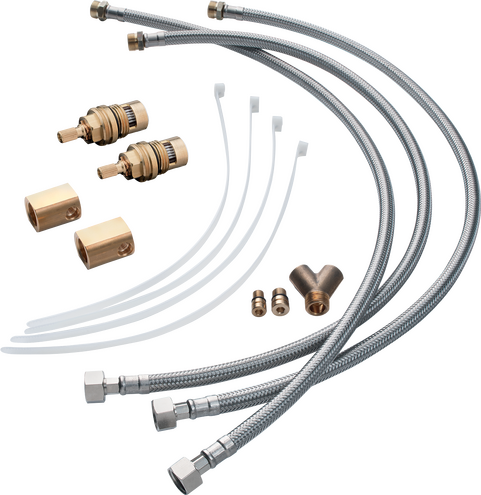 软管延长件 三孔面盆龙头