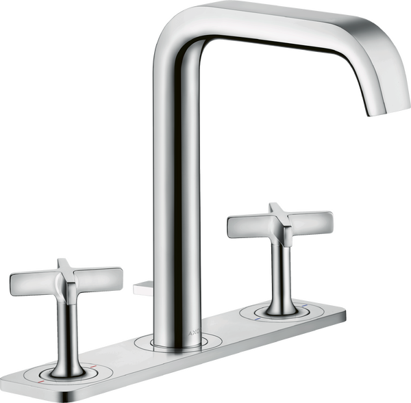 三孔面盆龙头170，带面板和提拉落水套件