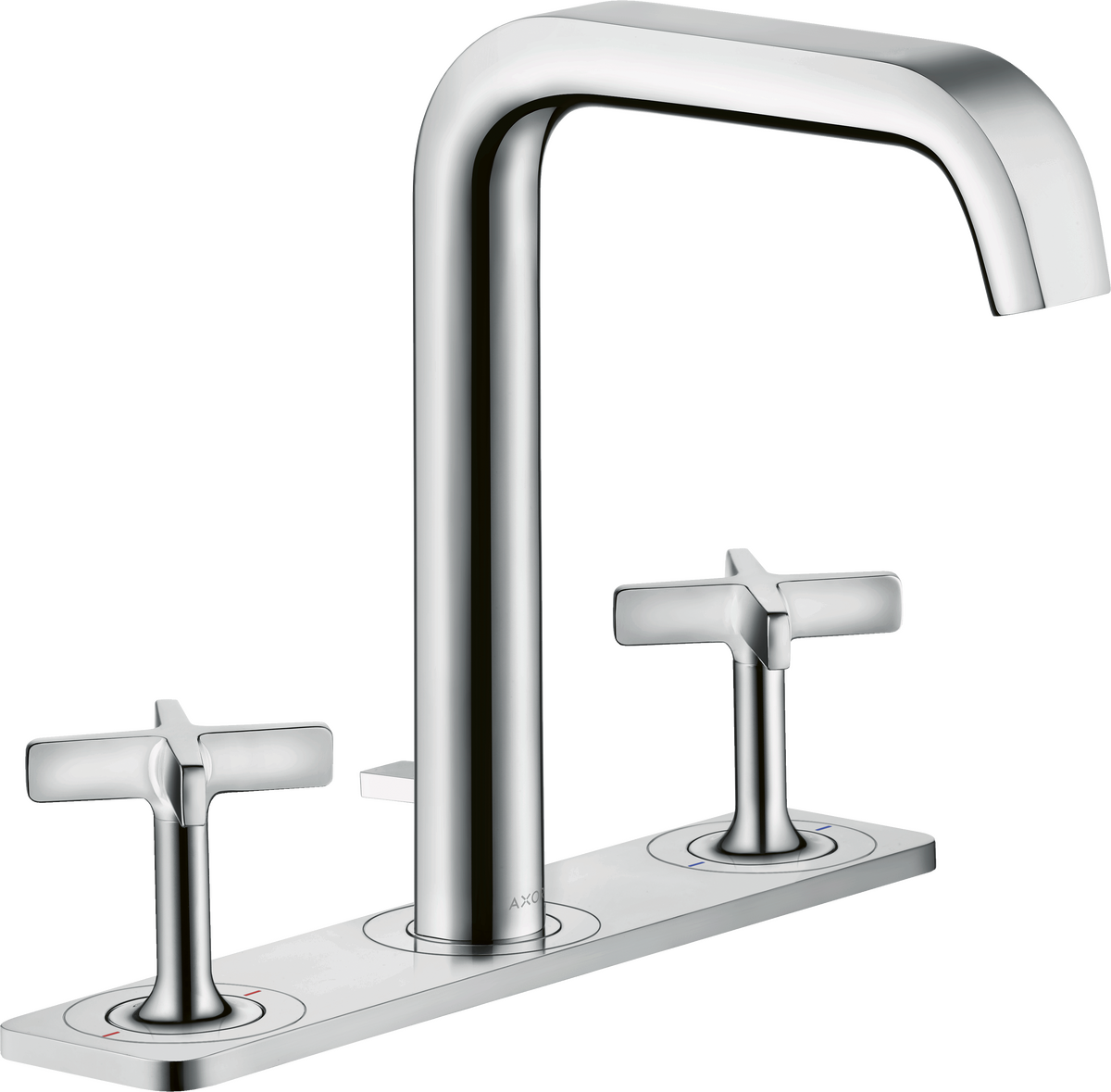 三孔面盆龙头170，带面板和提拉落水套件